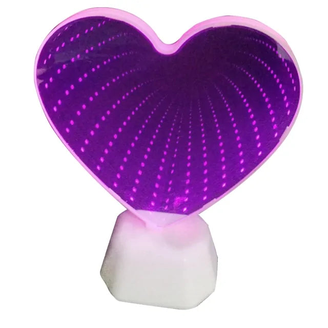 Neon Heart Night Lights