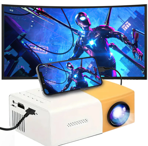 YG-300 LCD Mini LED Portable LED Home Cinema Projector